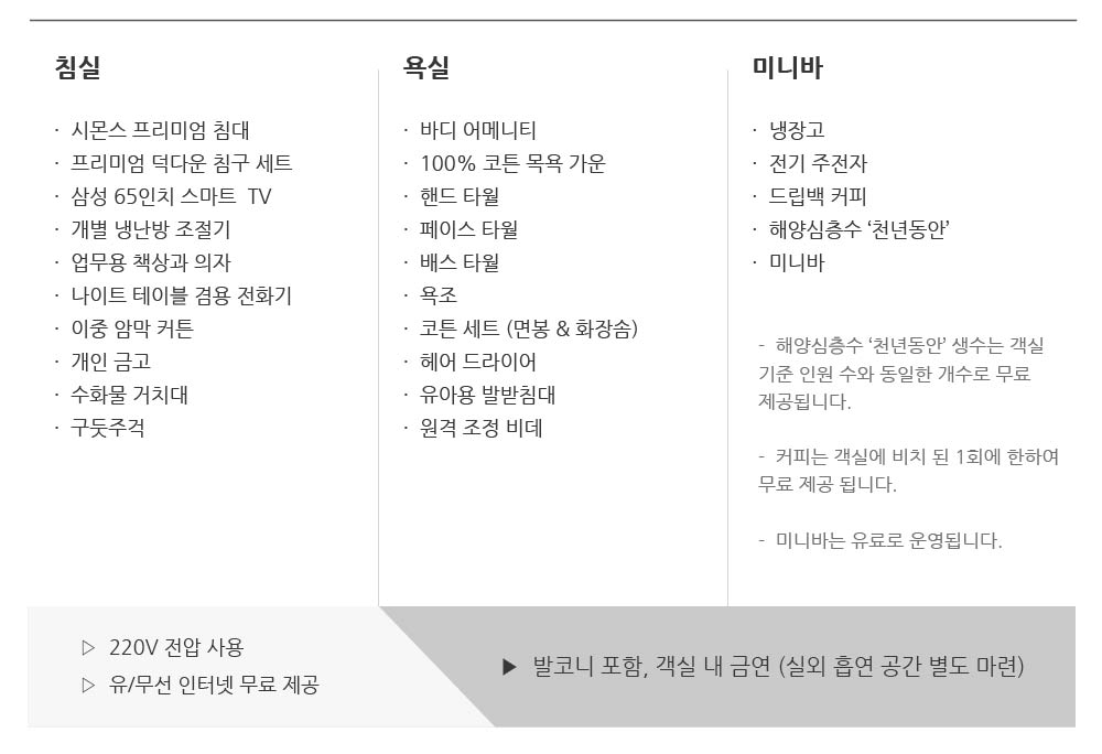 객실 서비스 전체보기_일반객실